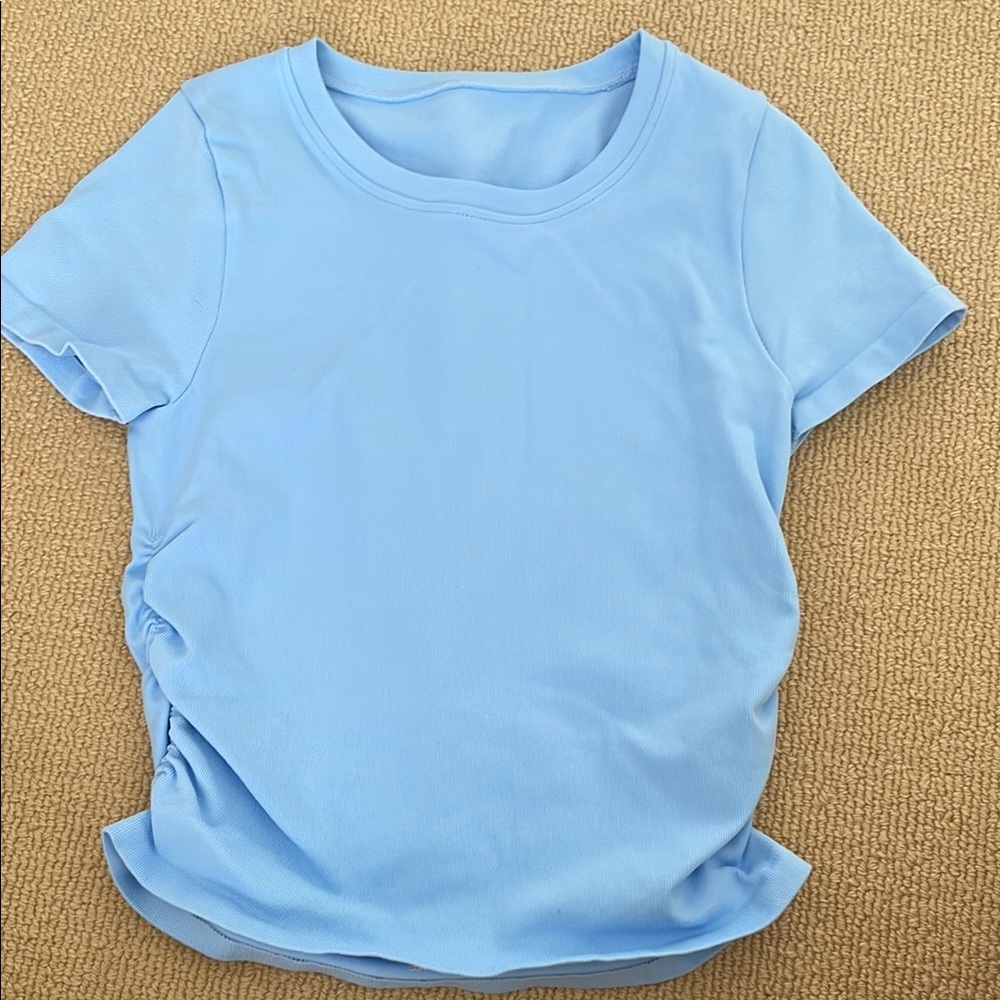 Light Blue Casual T-Shirt
